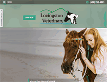 Tablet Screenshot of lovingstonvet.com